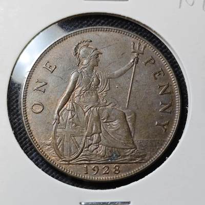 KK钱币收藏小铺  第415期 2月预留时间 周末发货 1920英国1便士 底板干净