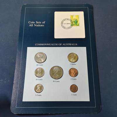 【全场包邮】纯粹捡漏拍517场 - 【富兰克林·世界各国硬币系列邮币卡】澳大利亚联邦
