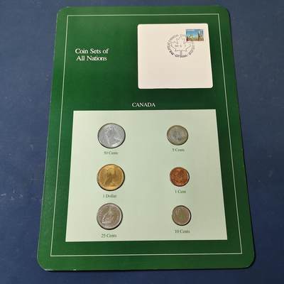 【全场包邮】纯粹捡漏拍517场 - 【富兰克林·世界各国硬币系列邮币卡】加拿大联邦
