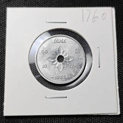 KK钱币收藏小铺  第417期 2月预留时间 周末发货 1952老挝10分 