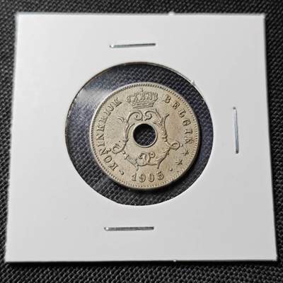 KK钱币收藏小铺  第417期 2月预留时间 周末发货 1905比利时10分