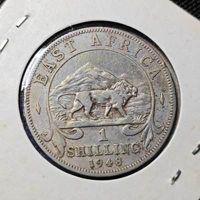 KK钱币收藏小铺  第417期 2月预留时间 周末发货 1948英属东非1先令