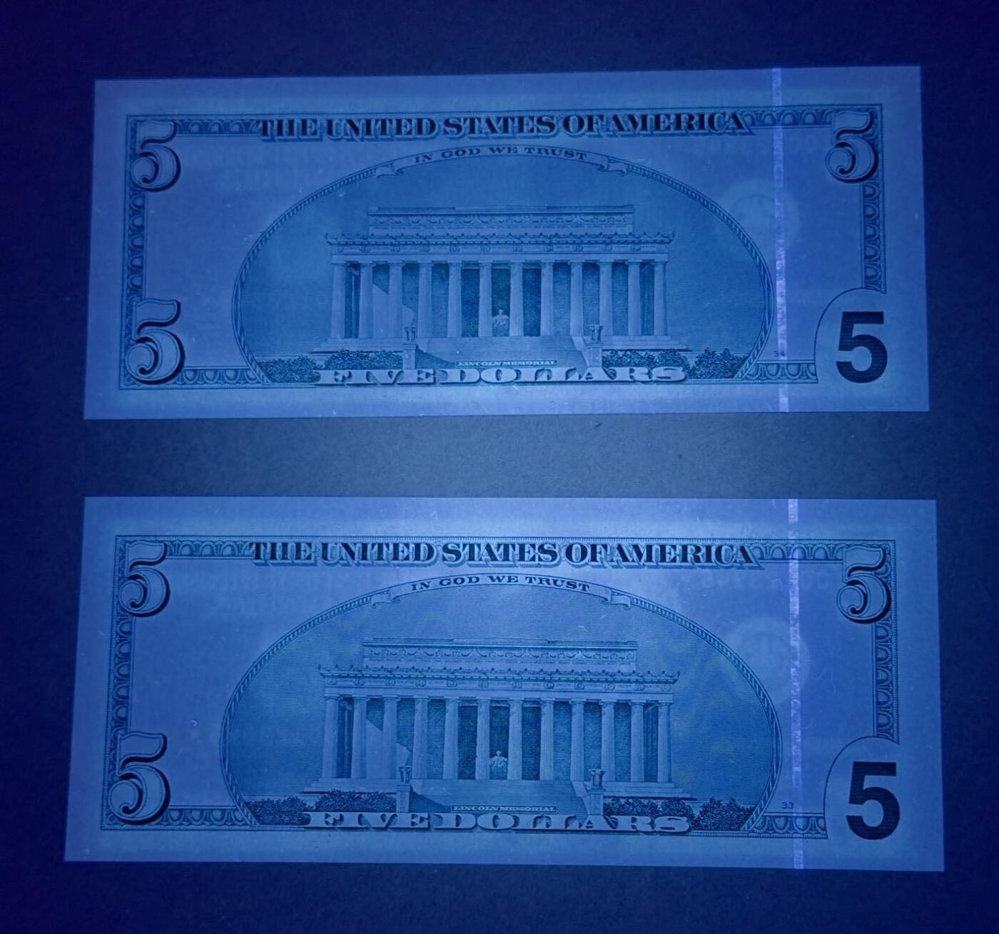 【礼羽收藏】🌏世界钱币拍卖第131期 03年黑白大头5美元补号连号全新UNC品相