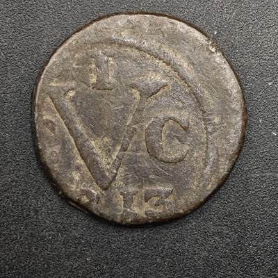  【淘币小摊】限时拍第八百八十八拍   散币套币纸币邮品场    每周一统一发货 - 荷属东印度爪哇1杜伊特（1 Duit/Doit）锡币