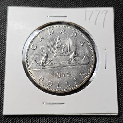 KK钱币收藏小铺  第417期 2月预留时间 周末发货 1972加拿大1元 