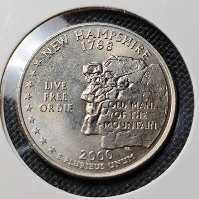 KK钱币收藏小铺  第417期 2月预留时间 周末发货 2000美国25分 纪念币