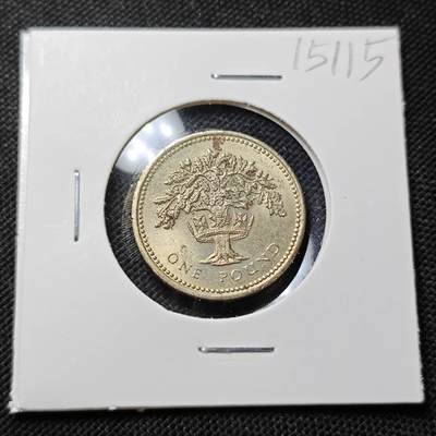 KK钱币收藏小铺  第415期 2月预留时间 周末发货 1987英国1镑 