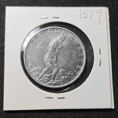 KK钱币收藏小铺  第415期 2月预留时间 周末发货 1973土耳其2.5里拉 