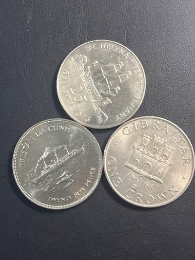 ❤️【币观天下】❤️ 第347期钱币拍卖场- 2026.4.3周五晚上6点半场 长期征集拍品  - 英系铜镍克朗型纪念币3枚一组