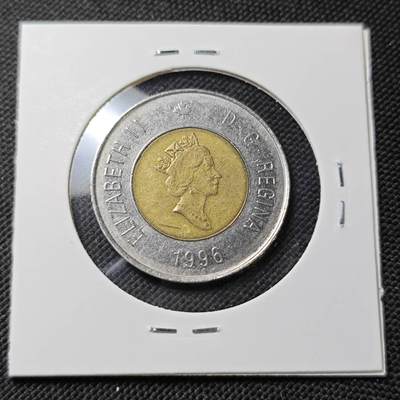 KK钱币收藏小铺  第415期 2月预留时间 周末发货 1996加拿大2元 