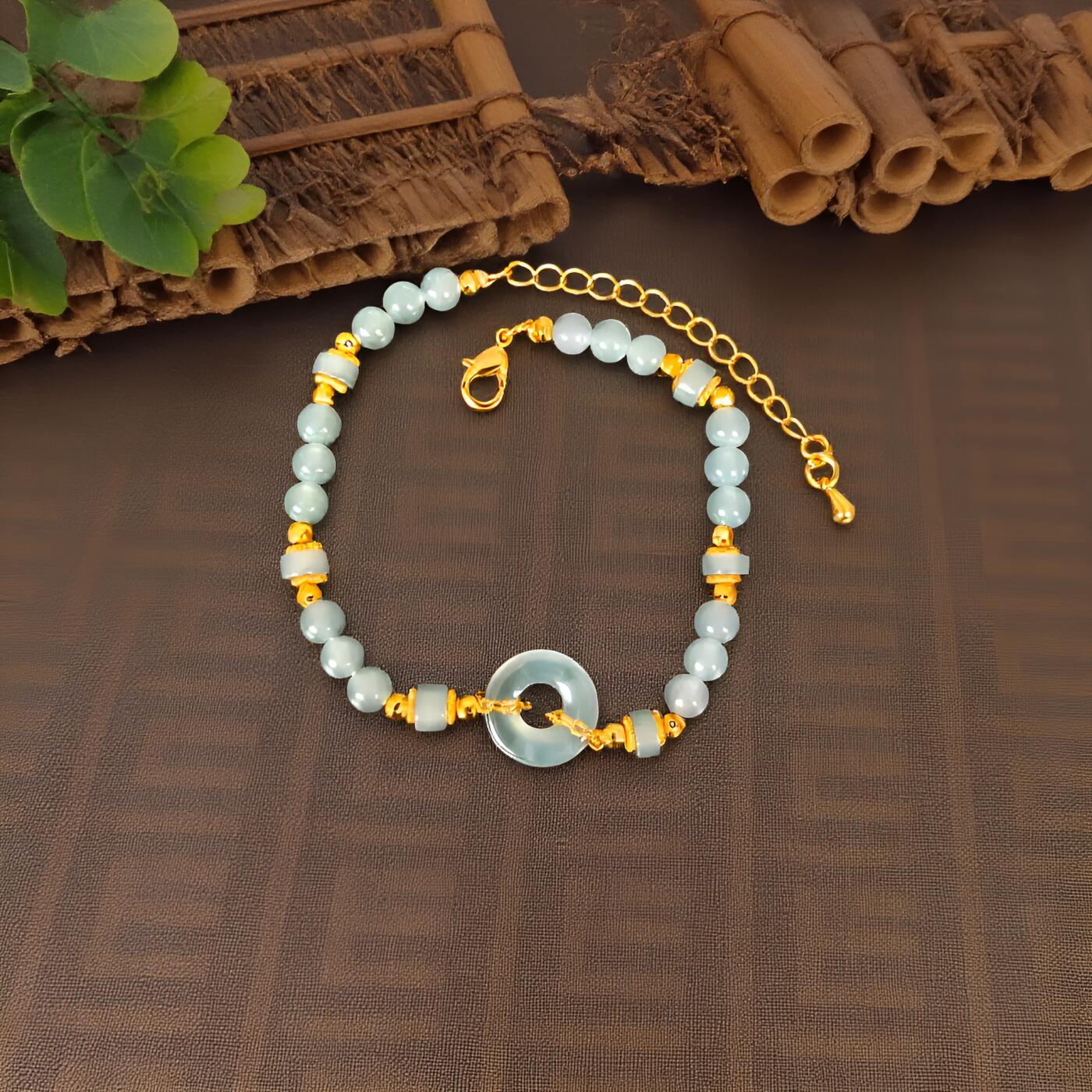 碧月说宝 君子怀瑾·当代和田玉清风专场（七） s925冰种翡翠手链