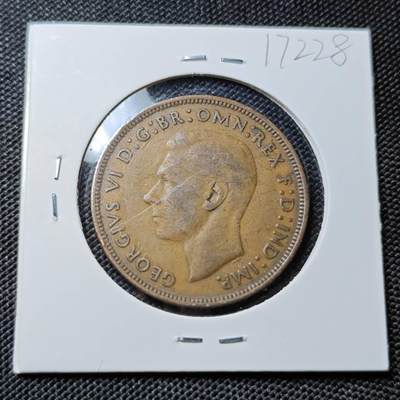 KK钱币收藏小铺  第417期 2月预留时间 周末发货 1944英国1便士 