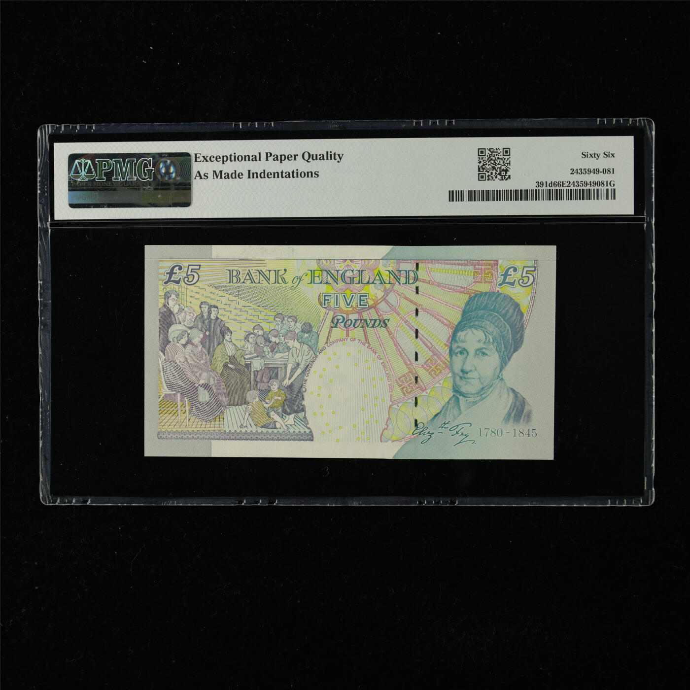 【亘邦集藏】第225期拍卖 2002年 英国5镑 PMG 66EPQ MB70 435275