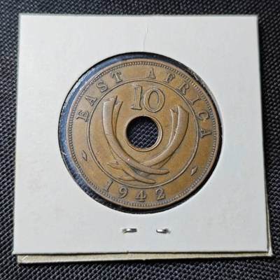 KK钱币收藏小铺  第417期 2月预留时间 周末发货 1942英属东非10分 