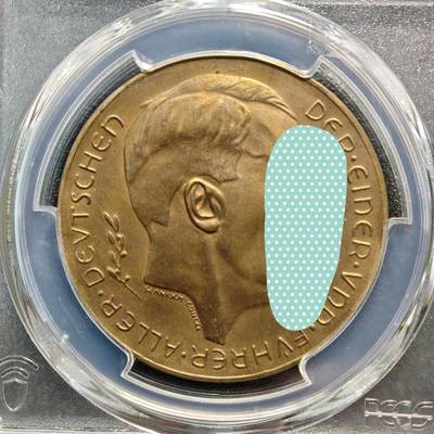 【德藏】世界币章拍卖第170期（拍品征集中~欢迎藏友联系） 1938年 德国民族社会主义工人党吞并奥地利纪念铜章 PCGS SP61 （原图请查询PCGS评级官网）