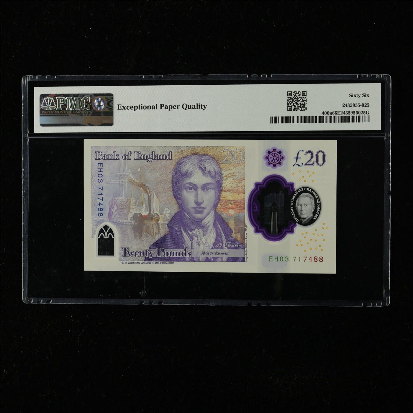 【亘邦集藏】第225期拍卖 2023年 英国20镑 PMG 66EPQ EH03 717488