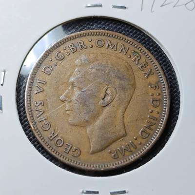 KK钱币收藏小铺  第417期 2月预留时间 周末发货 1944英国1便士 