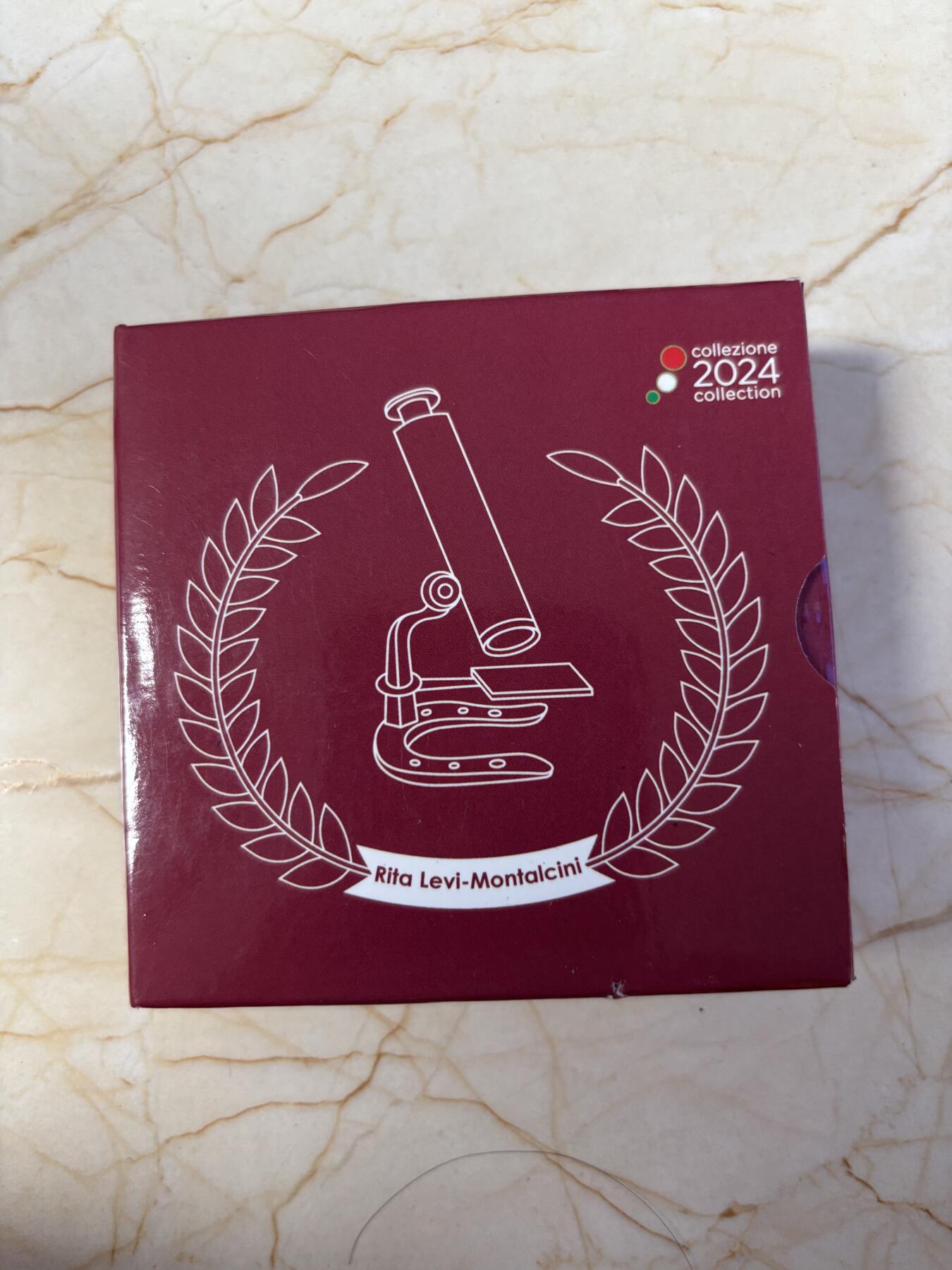 第196期拍卖 意大利2024年诺贝尔医学奖蒙塔尔奇尼2欧元纪念币