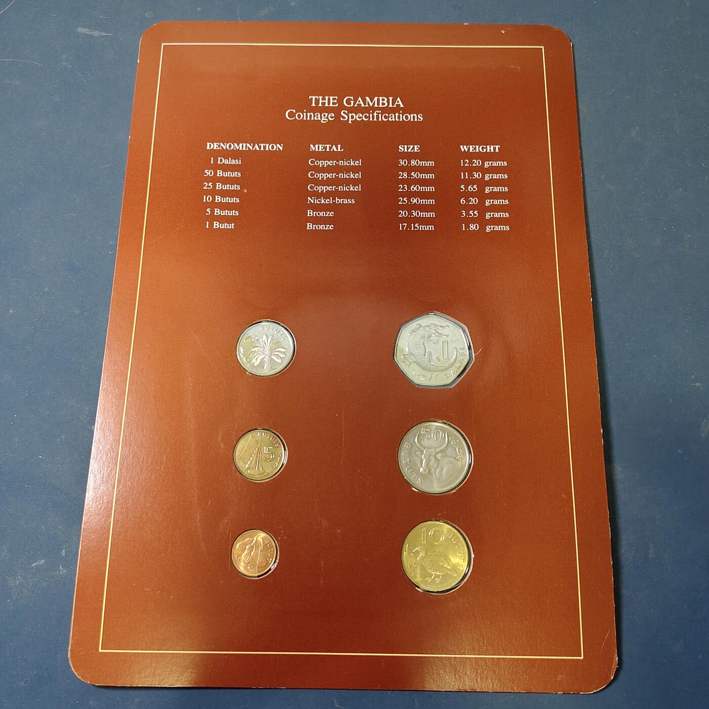 【全场包邮】纯粹捡漏拍517场 【富兰克林·世界各国硬币系列邮币卡】冈比亚共和国