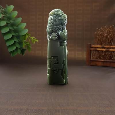 碧月说宝 君子怀瑾·当代和田玉清风专场（七） - 沙枣青瑞兽章