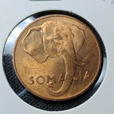 KK钱币收藏小铺  第417期 2月预留时间 周末发货 1950索马里5分 好品