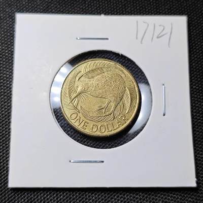 KK钱币收藏小铺  第417期 2月预留时间 周末发货 1991新西兰1元 