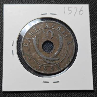 KK钱币收藏小铺  第415期 2月预留时间 周末发货 1942英属东非10分 