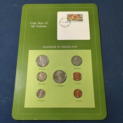 【全场包邮】纯粹捡漏拍517场 - 【富兰克林·世界各国硬币系列邮币卡】斯威士兰王国