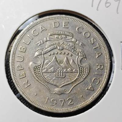 KK钱币收藏小铺  第417期 2月预留时间 周末发货 1972哥斯达黎加2科朗 