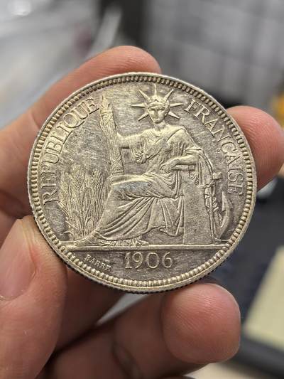 博洋堂世界钱币拍卖第167期（全场包邮） - 法属印支坐洋1906 带光-2
