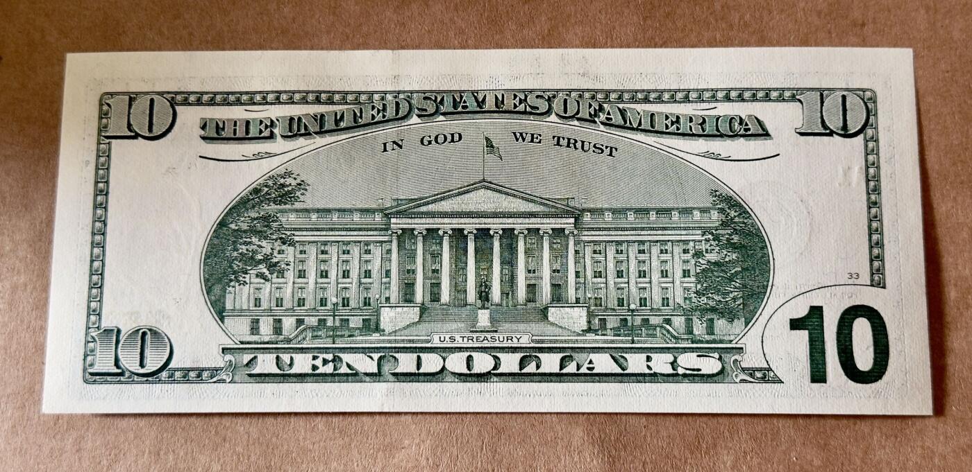 【礼羽收藏】🌏世界钱币拍卖第131期 99年首发黑白大头10美元补号豹子身全新UNC品相