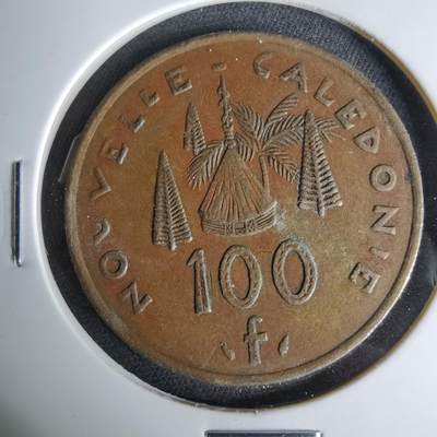 沼泽如烟--第1041场 - 法属新喀里多尼亚1991年100法郎