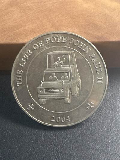 ❤️【币观天下】❤️ 第347期钱币拍卖场- 2026.4.3周五晚上6点半场 长期征集拍品  - 索马里教皇访问25先令铜镍纪念币