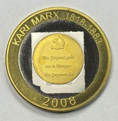 S&S Numismatic世界钱币-拍卖 第125期  - 索马里2008年 卡尔·马克思诞辰190周年 250先令双色纪念币 