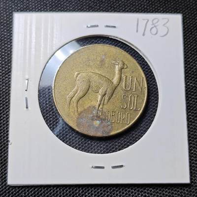 KK钱币收藏小铺  第417期 2月预留时间 周末发货 1972秘鲁1索尔 