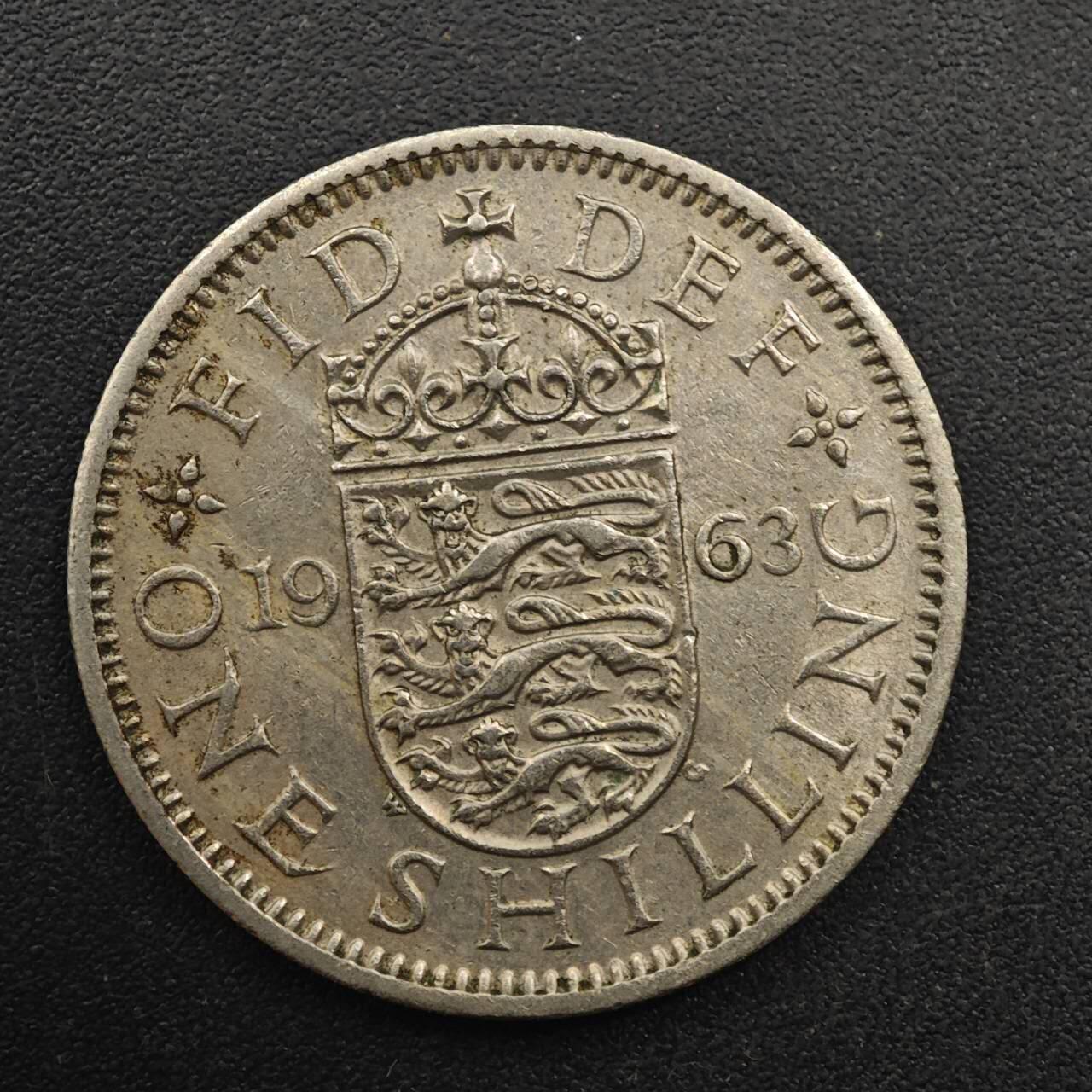 【淘币小摊】实时拍第八百八十七拍   散币场    每周一统一发货 英国1963年女王一先令镍币