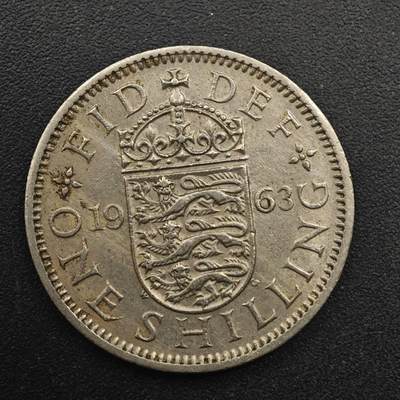 【淘币小摊】实时拍第八百八十七拍   散币场    每周一统一发货 - 英国1963年女王一先令镍币