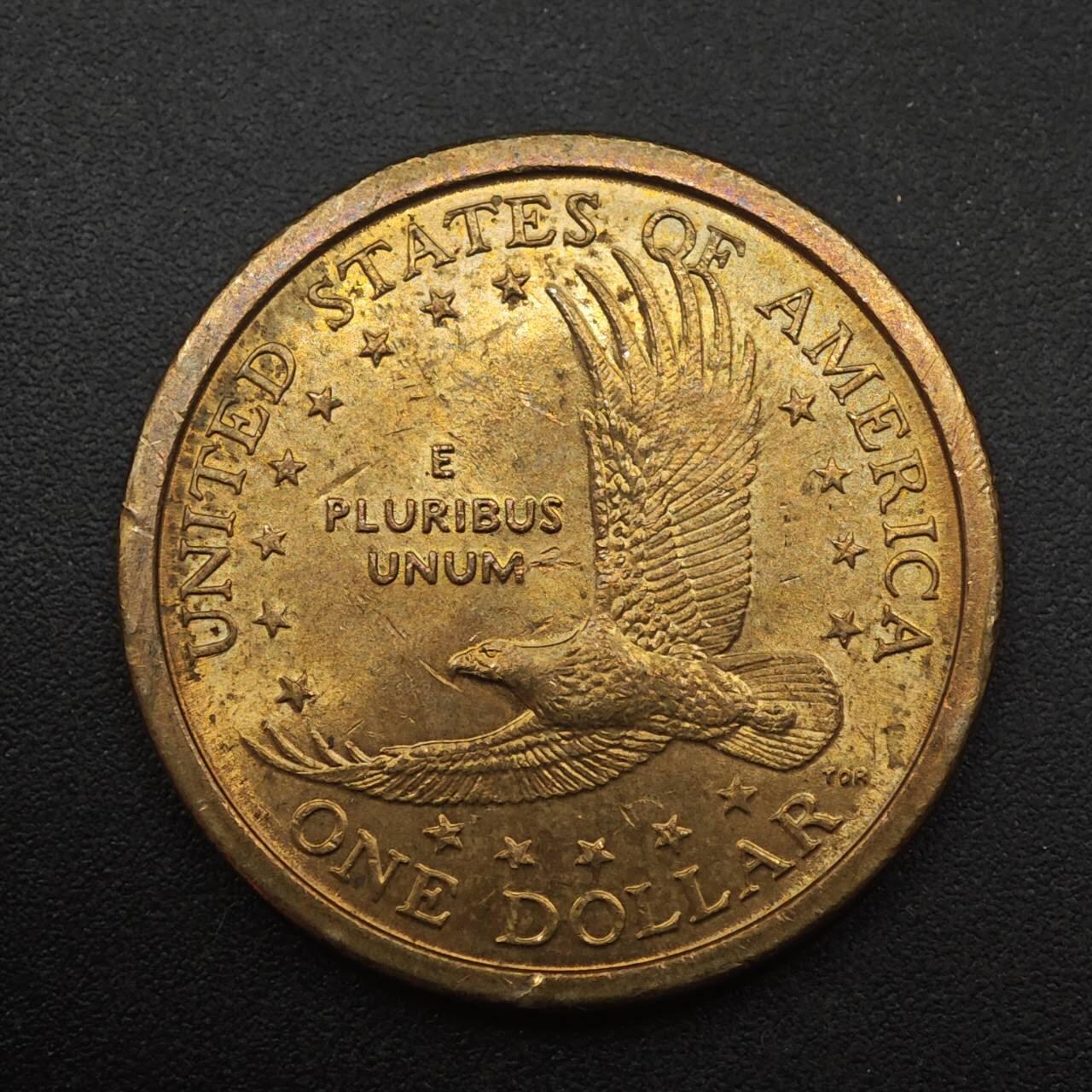 【淘币小摊】实时拍第八百八十七拍   散币场    每周一统一发货 美国2000年萨卡加维亚美元