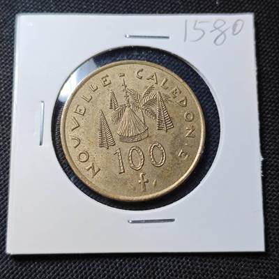 KK钱币收藏小铺  第415期 2月预留时间 周末发货 1987法属新喀里多尼亚100法郎