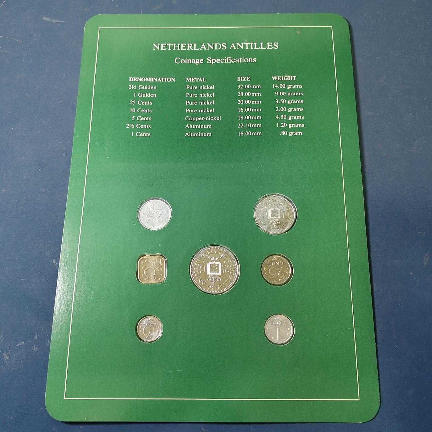 【全场包邮】纯粹捡漏拍517场 【富兰克林·世界各国硬币系列邮币卡】荷属安德列斯（荷兰属地）