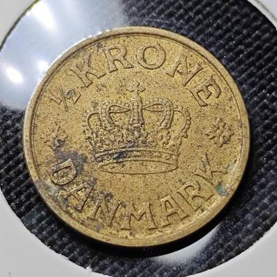 KK钱币收藏小铺  第417期 2月预留时间 周末发货 1940丹麦1克朗