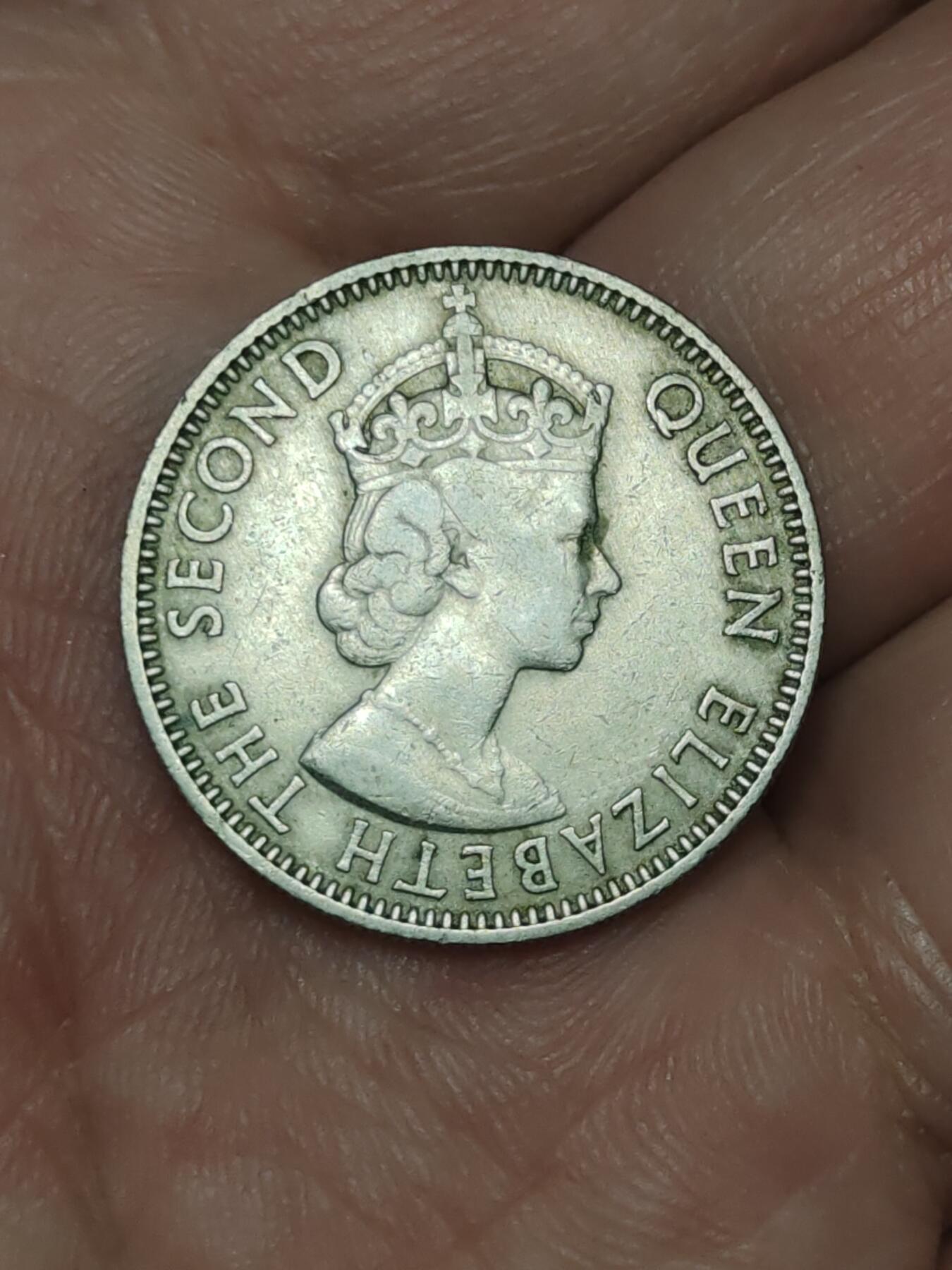 2026年第三十九场(总第二百零八场）外国好品散币场(免佣金) 少见–英属洪都拉斯1964年25分(伊丽莎白二世时期)