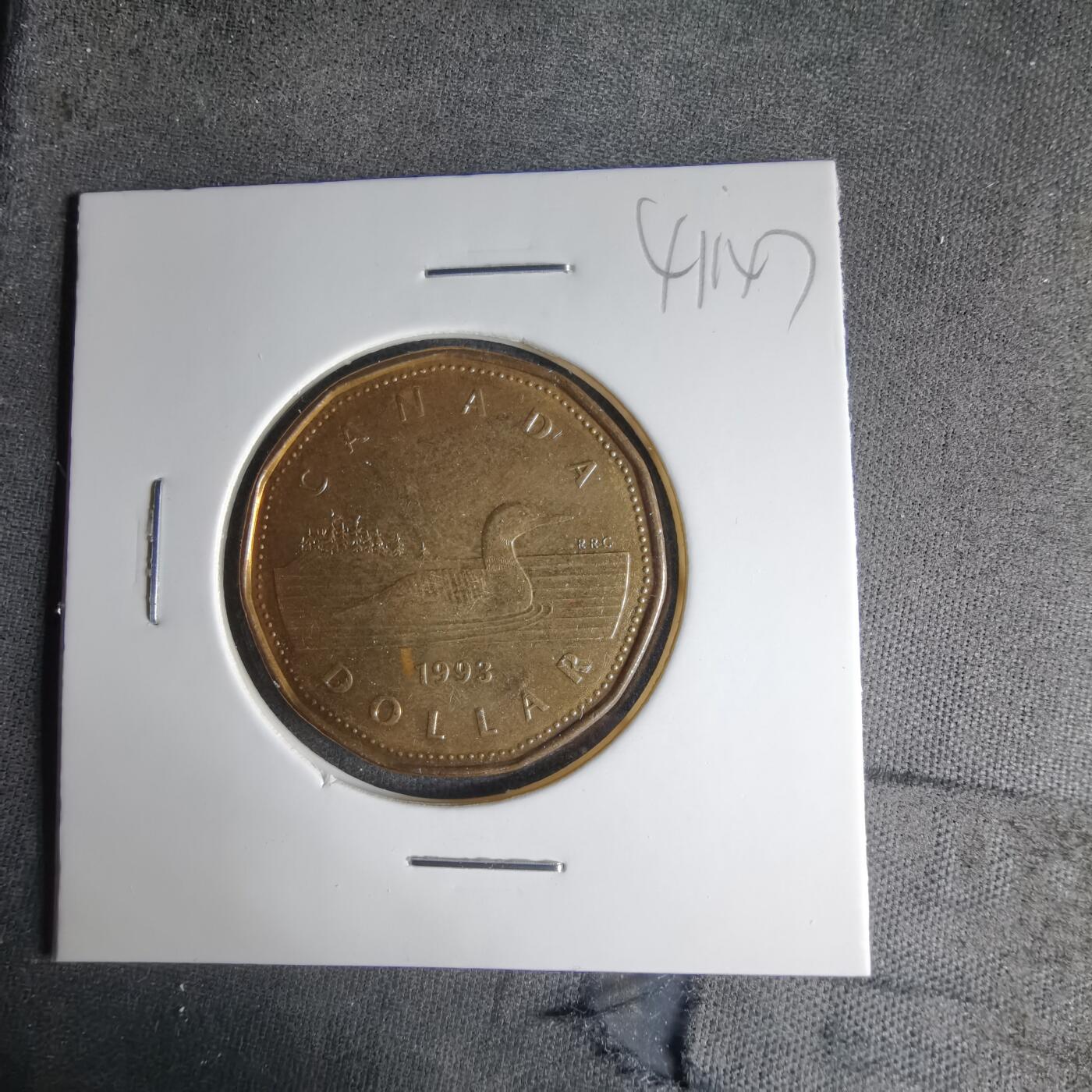 沼泽如烟--第1041场 加拿大1993年一元