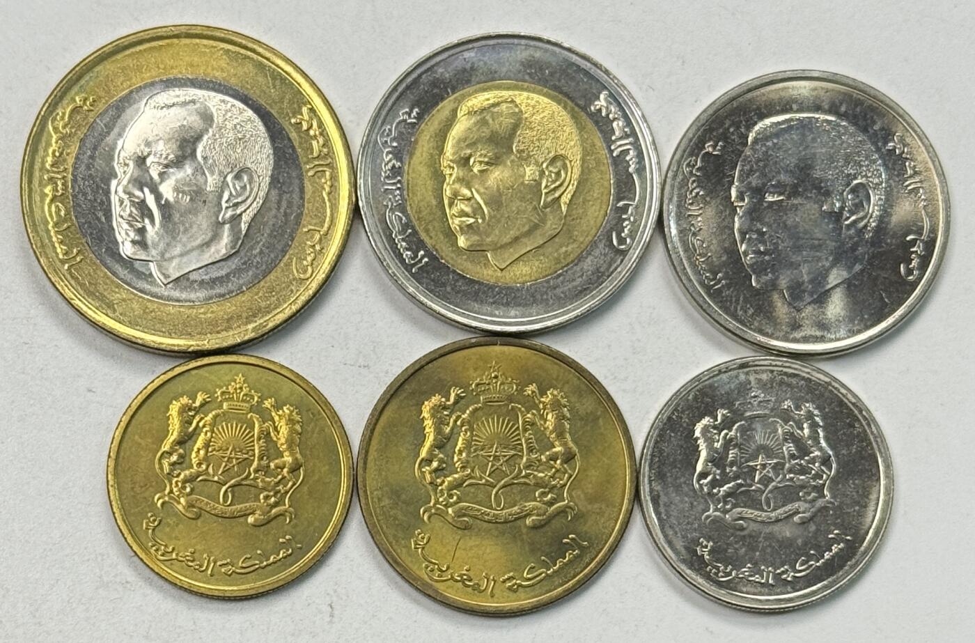 S&S Numismatic世界钱币-拍卖 第125期  摩洛哥2011年6枚套币 含2枚双色高值币