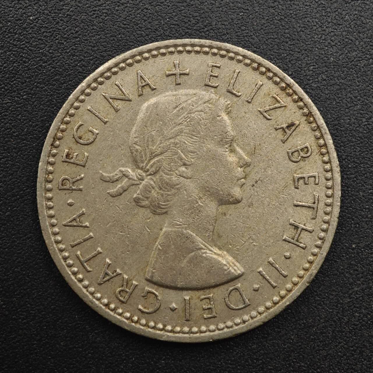 【淘币小摊】实时拍第八百八十七拍   散币场    每周一统一发货 英国1963年女王一先令镍币