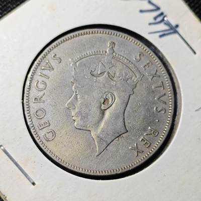 KK钱币收藏小铺  第417期 2月预留时间 周末发货 1948英属东非1先令