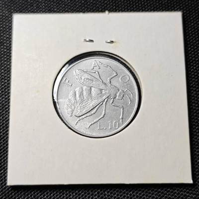 KK钱币收藏小铺  第417期 2月预留时间 周末发货 1974圣马力诺10里拉 好品