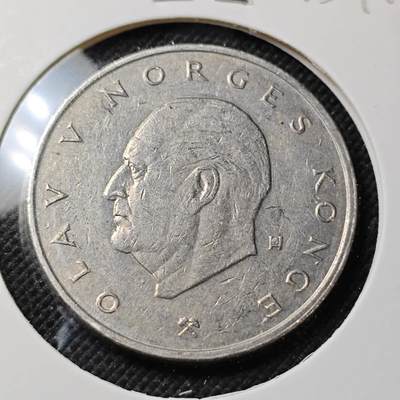 KK钱币收藏小铺  第415期 2月预留时间 周末发货 1976挪威5欧尔 