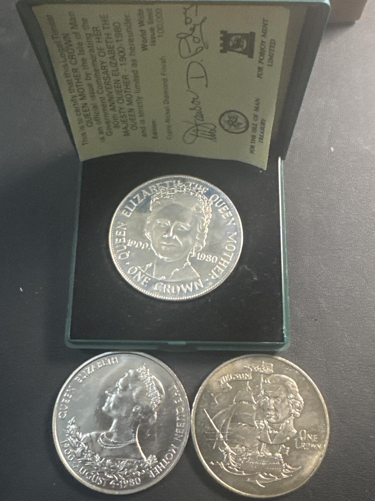 ❤️【币观天下】❤️ 第347期钱币拍卖场- 2026.4.3周五晚上6点半场 长期征集拍品  英系克朗型铜镍纪念币3枚一组