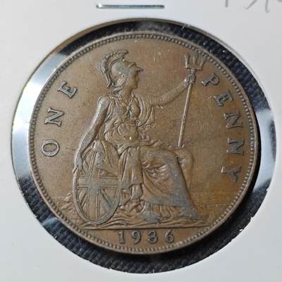 KK钱币收藏小铺  第415期 2月预留时间 周末发货  1936英国1便士